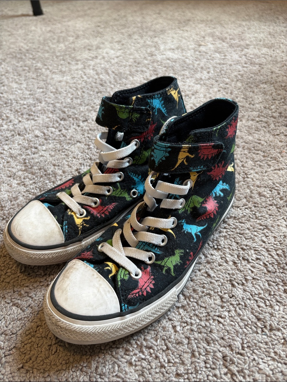 Converse Chuck Taylor all star rainbow dinosaur print sneakers